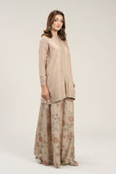 2 Pc Embroidered Bamberg Raw Silk Suit