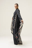3 Pc Embroidered Bamberg Raw Silk Suit