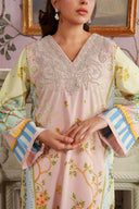 2 Pc Embroidered Crepe Suit