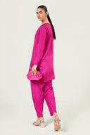 2 Pc Embellished Rawsilk Suit