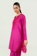 2 Pc Embellished Rawsilk Suit