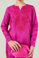 2 Pc Embellished Rawsilk Suit