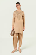2 Pc Embellished Bamberg Raw Silk Suit