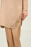 2 Pc Embellished Bamberg Raw Silk Suit