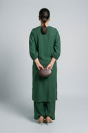 2 Pc Embroidered Crepe Suit