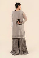 2 Pc Embroidered Chiffon Suit