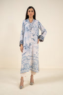 Embroidered Raw Silk Shirt
