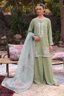2 Pc Embroidered Georgette Suit
