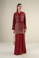 2 Pc Embellished Grainy Georgette Suit