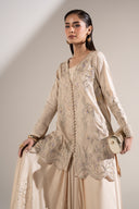2 Pc Embroidered Bamberg Raw Silk Suit