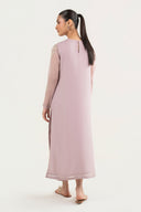 2 Pc Embroidered Chiffon Suit