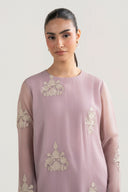 2 Pc Embroidered Chiffon Suit