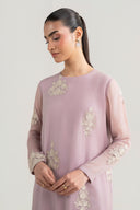 2 Pc Embroidered Chiffon Suit
