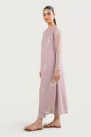 2 Pc Embroidered Chiffon Suit