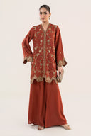 2 Pc Embroidered Georgette Suit