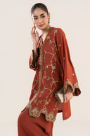 2 Pc Embroidered Georgette Suit