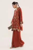 2 Pc Embroidered Georgette Suit