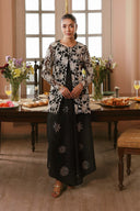 2 Pc Embroidered Net Suit