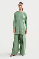 2 Pc Embellished Swiss Lawn Suit