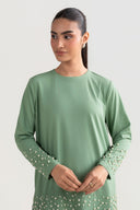 2 Pc Embellished Swiss Lawn Suit