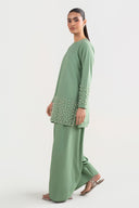2 Pc Embellished Swiss Lawn Suit