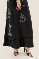 2 Pc Embellished Crepe Suit
