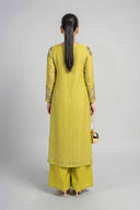2 Pc Embroidered Khadi Net Suit