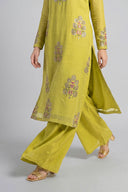 2 Pc Embroidered Khadi Net Suit