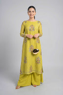 2 Pc Embroidered Khadi Net Suit