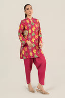 2 Pc Embellished Crepe Suit