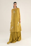 2 Pc Embroidered Net Suit