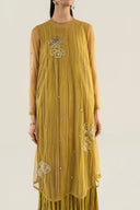 2 Pc Embroidered Net Suit