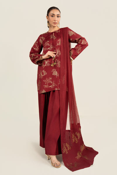 Printed Net Dupatta