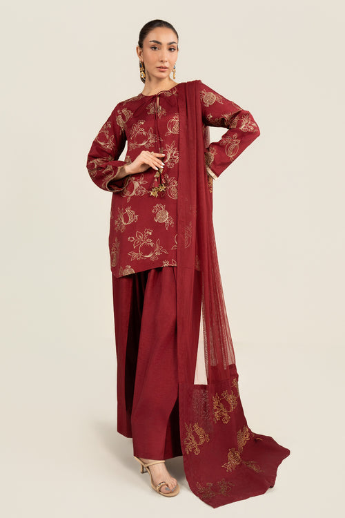 Printed Net Dupatta