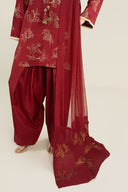 Printed Net Dupatta