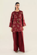 2 Pc Embellished Raw Silk Suit
