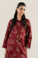 2 Pc Embellished Raw Silk Suit