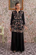 3 Pc Embroidered Georgette Chiffon Suit