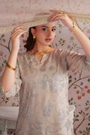 2 Pc Embellished Bamberg Raw Silk Suit