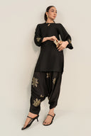 2 Pc Embellished Raw Silk Suit