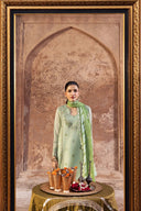 3 Pc Unstitched Embroidered Silk Cotton Net Suit