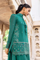 3 Pc Unstitched Embroidered Chiffon Suit