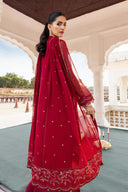 3 Pc Unstitched Embroidered Chiffon Suit