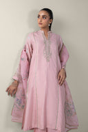 2 Pc Embroidered Khaddi Silk Suit