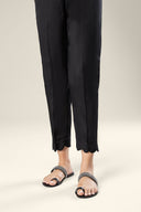 Dyed Raw Silk Trouser