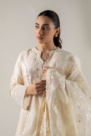 2 Pc Embroidered Khadi Silk Suit