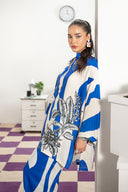 2 Pc Embroidered Arabic Lawn Suit