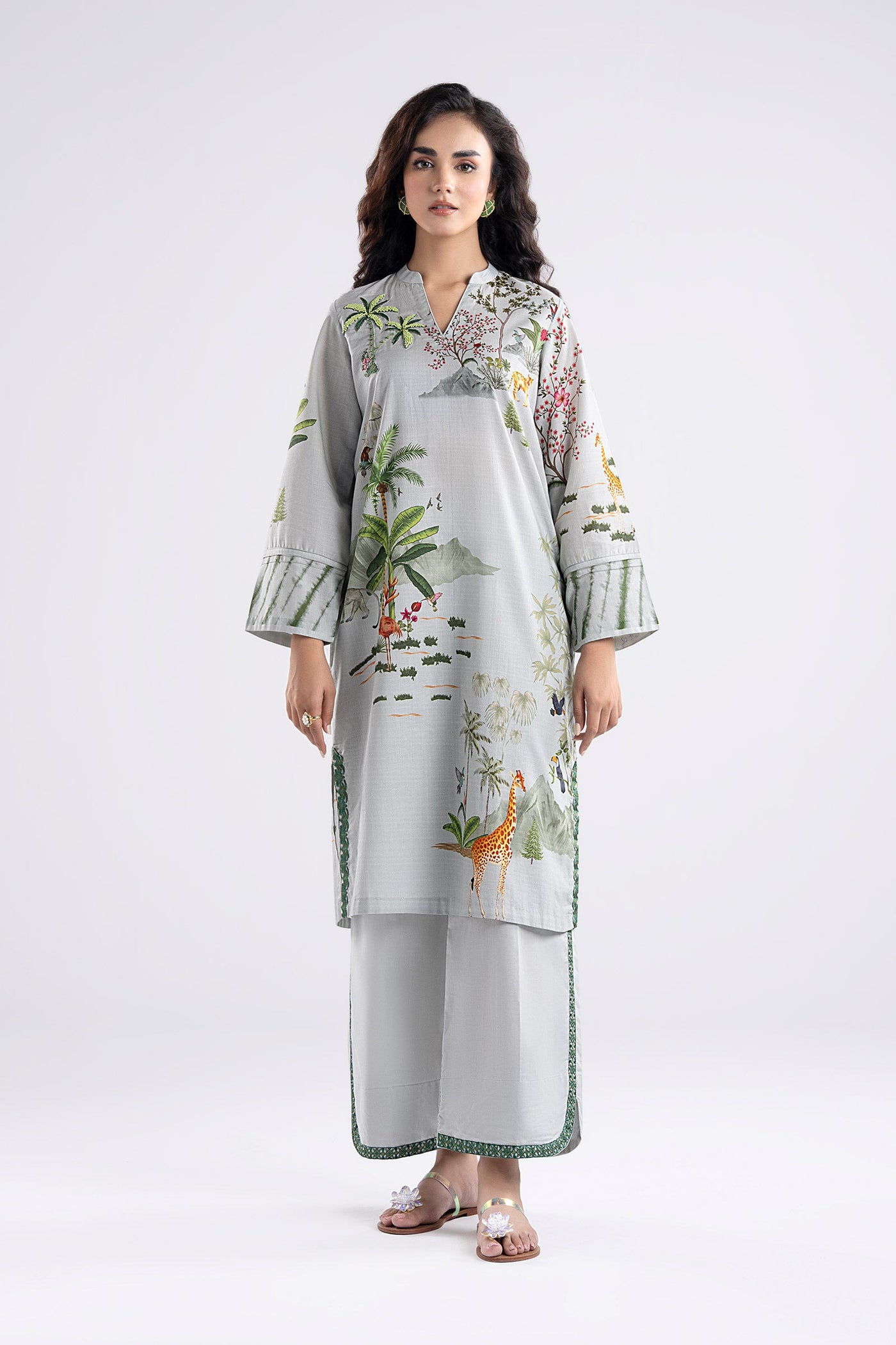 2 Pc Embroidered Lawn Suit