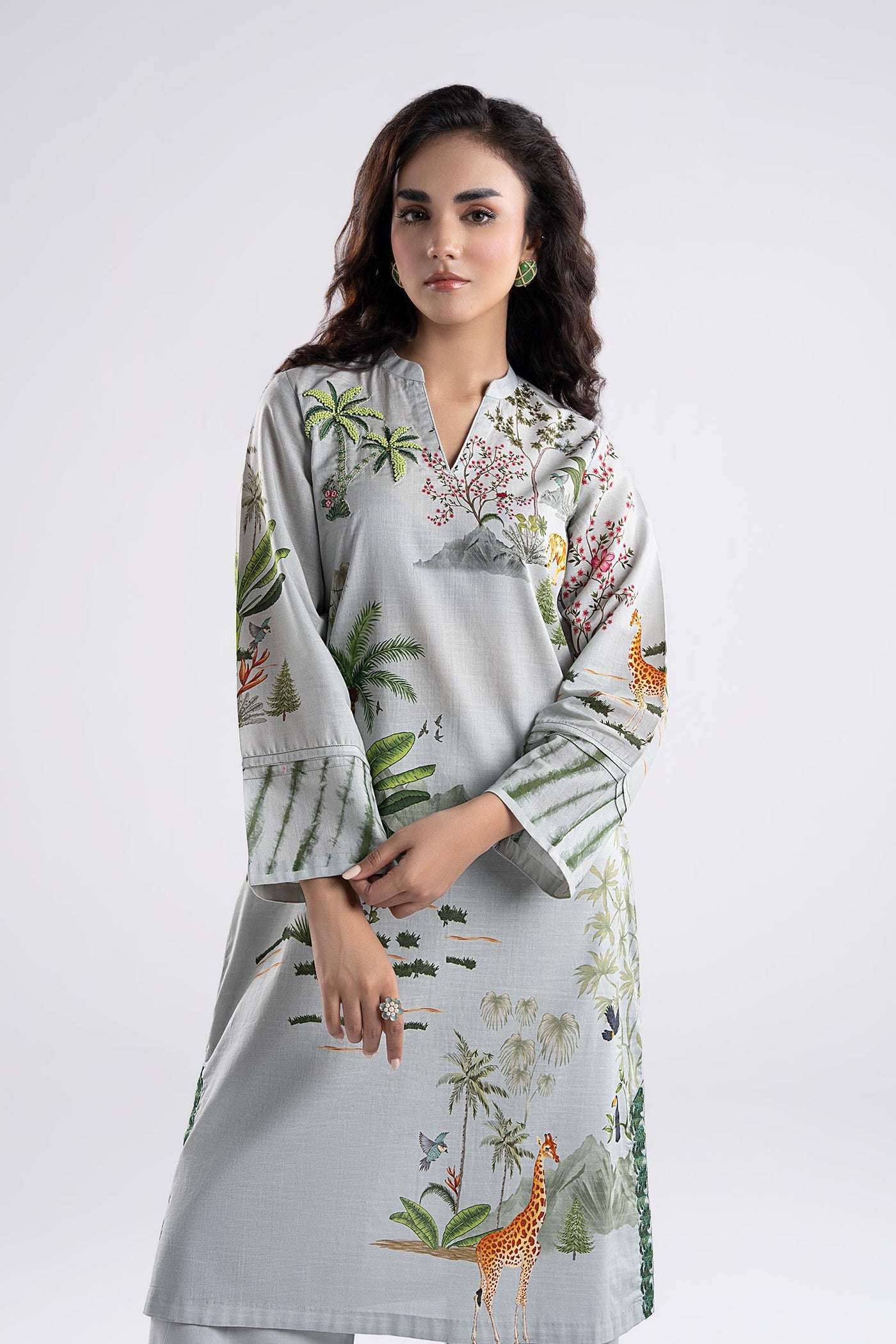 2 Pc Embroidered Lawn Suit