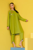 2 Pc Dyed Arabic Lawn Suit